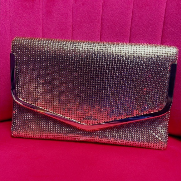 EUC ALDO Gold Clutch - Picture 7 of 16